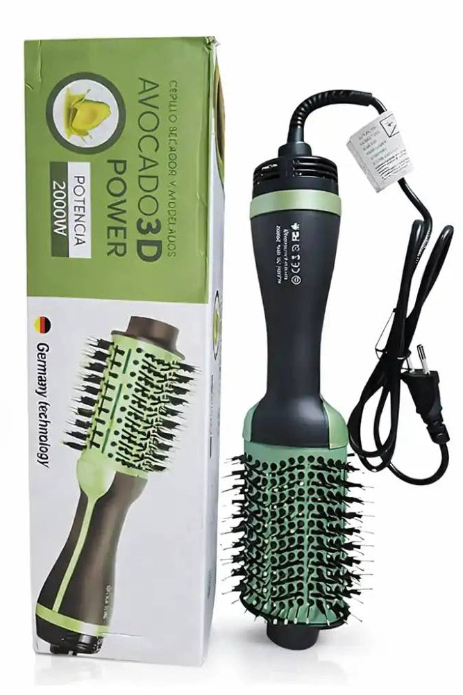 Brosse Sèche-Cheveux Avocado 3D Plus 2000W – Lissante & Volumisante pour un Coiffage Professionnel