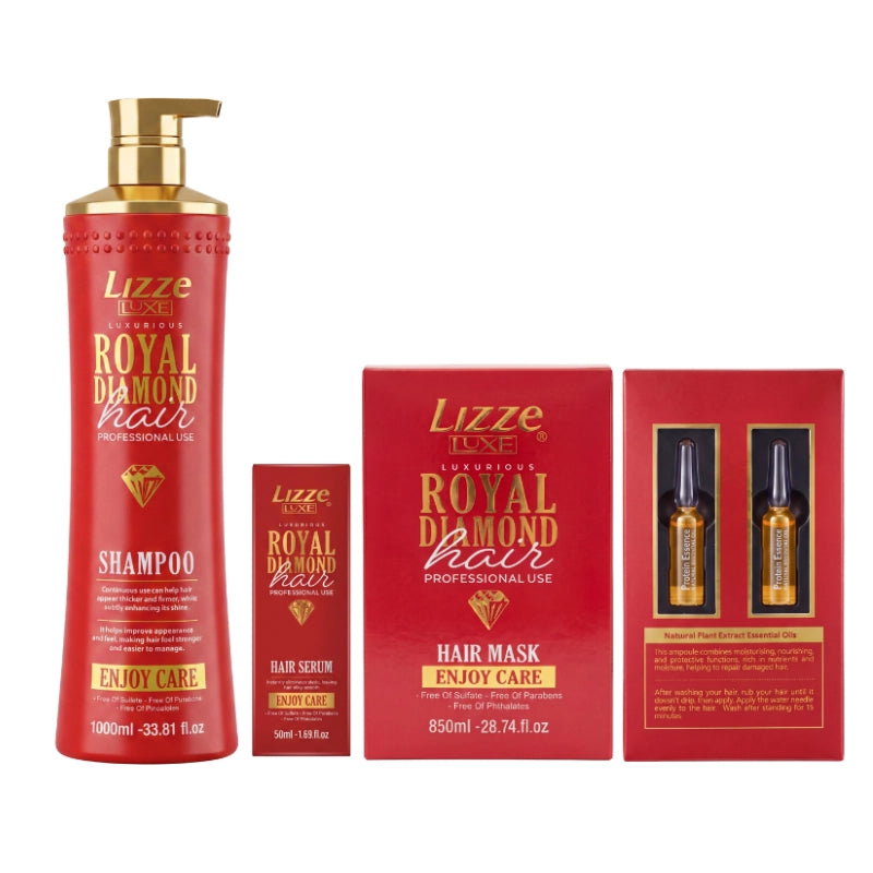 Kit Capillaire Lizze Diamond Hair – Shampooing, Masque ; Sérum