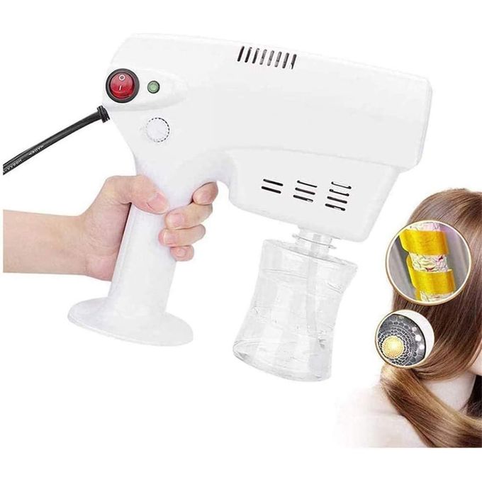 Lizze Pistolet Lumière bleue Nanomètre Pulvérisateur Barbier Soins En Spray