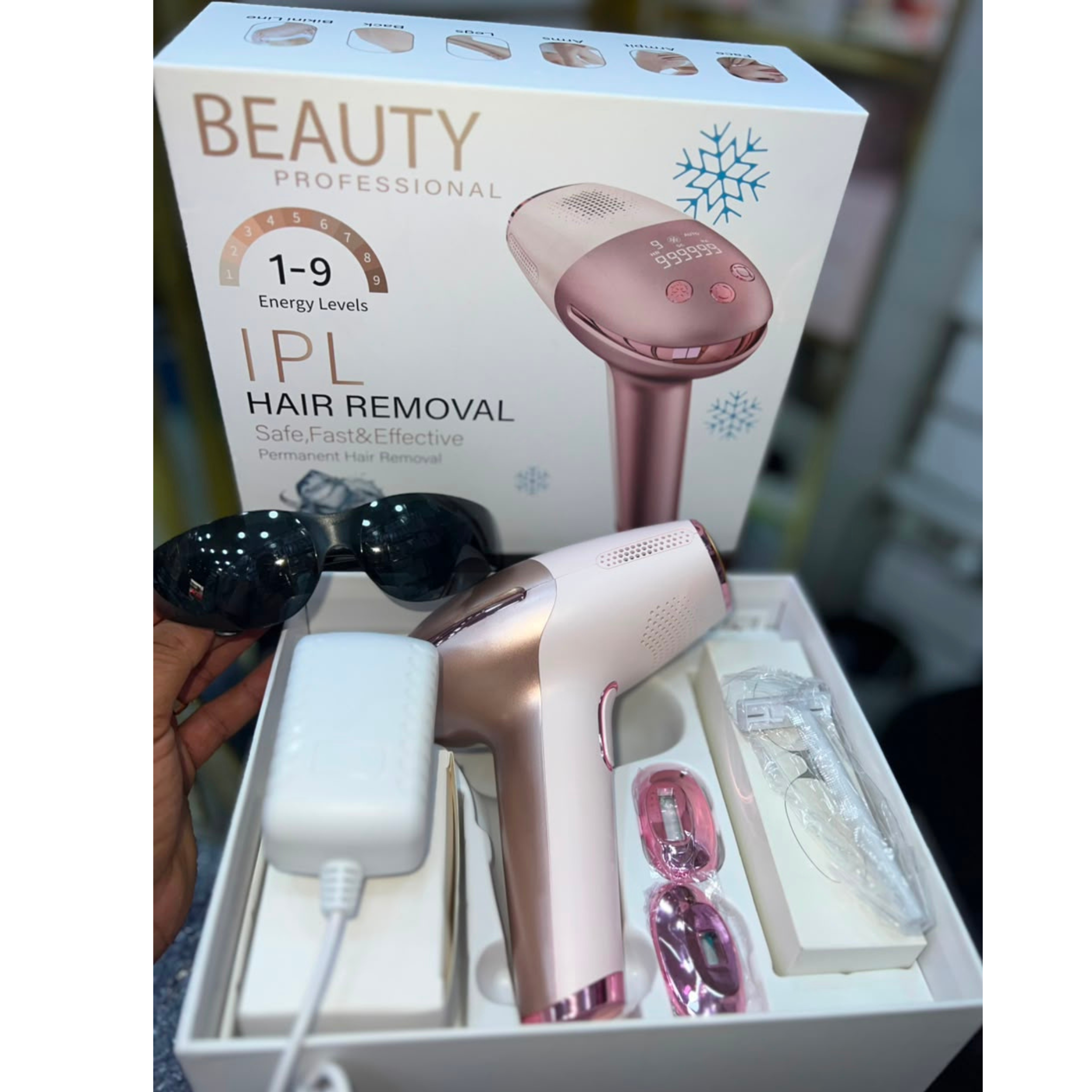 جهاز إزالة الشعر بالضوء النبضي المكثف Ice Cool
