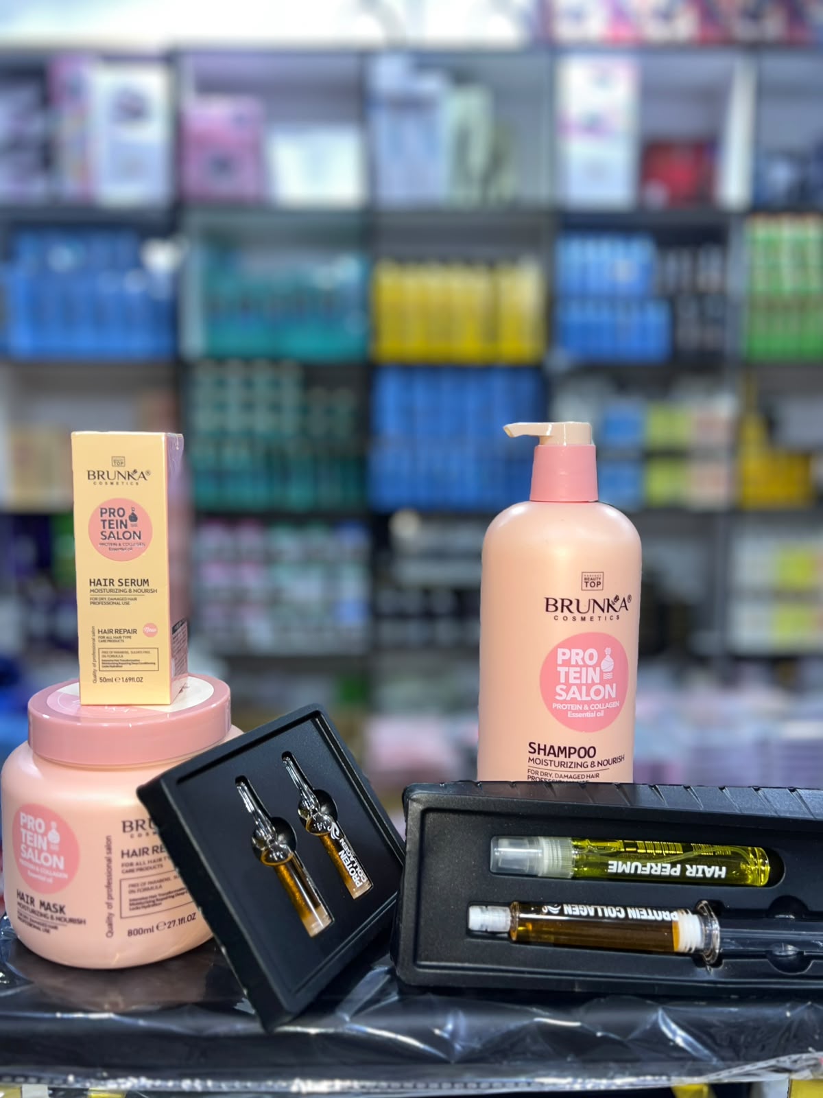 Pack Brunka Protein Salon 5 en 1 – Réparation Complète
