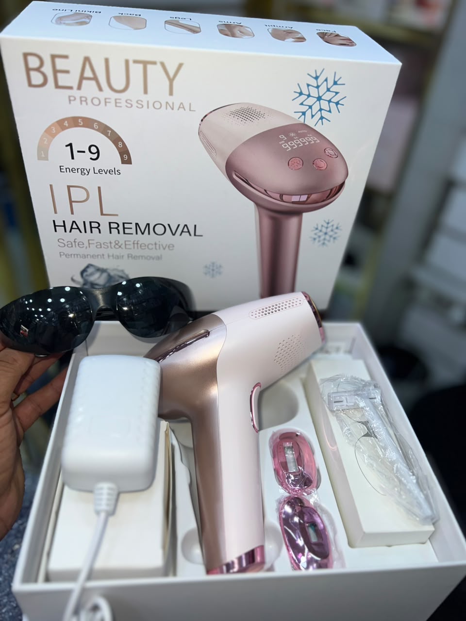 جهاز إزالة الشعر IPL - بتقنية التبريد
